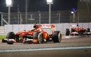 Felipe Massa leads Ferrari team-mate Fernando Alonso