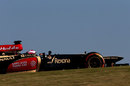 Heikki Kovalainen gets to grips with the Lotus