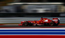 Fernando Alonso at speed on the hard tyre