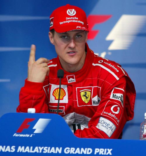 Michael Schumacher secures pole position for the 2002 Malaysian Grand Prix