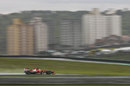 Fernando Alonso at speed during FP3