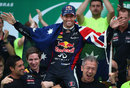 Red Bull says farewell to Mark Webber on the Brazil podium