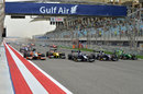The start of the feature race at Sakhir