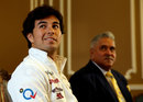 Vijay Mallya and Sergio Perez as Perez is announced as a Force India driver for 2014