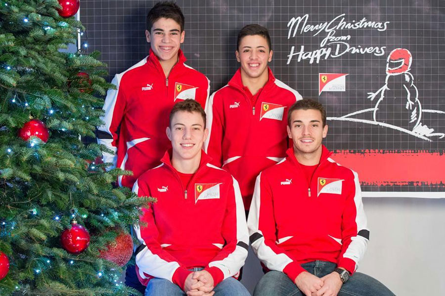 Season's greeting from the Ferrari Drivers Academy