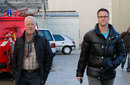 Michael Schumacher's father Rolf and brother Ralf arrive at Grenoble hospital on Sunday