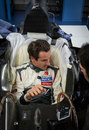 Adrian Sutil carries out his seat fitting at Sauber
