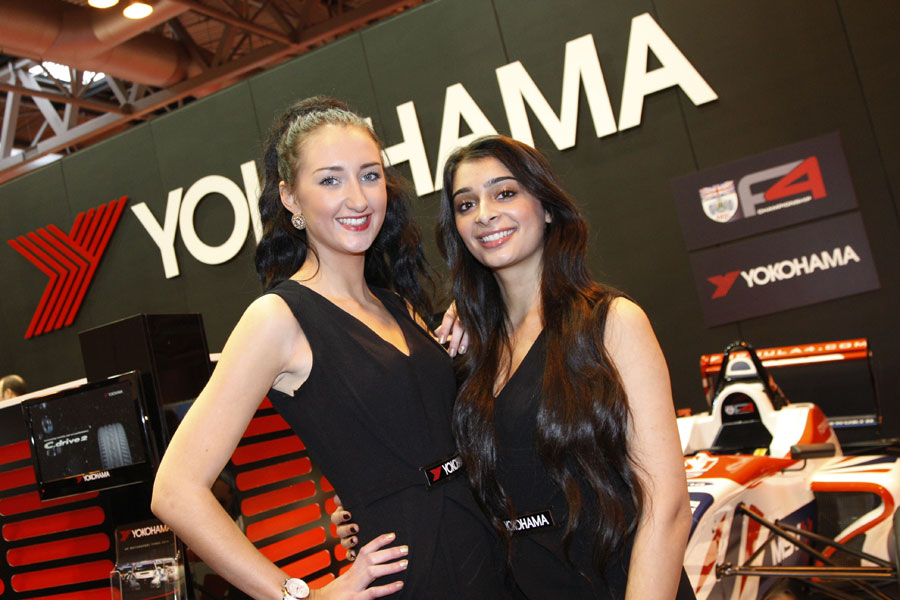 Girls at the Autosport International Show
