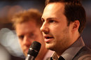 Gary Paffett answers questions at the Autosport International Show