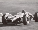 Graham Hill on track for BRM during the world title decider in Mexico