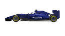 A side-on look of Williams' new FW36