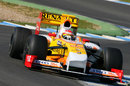 Fernando Alonso at the wheel of the Renault R29