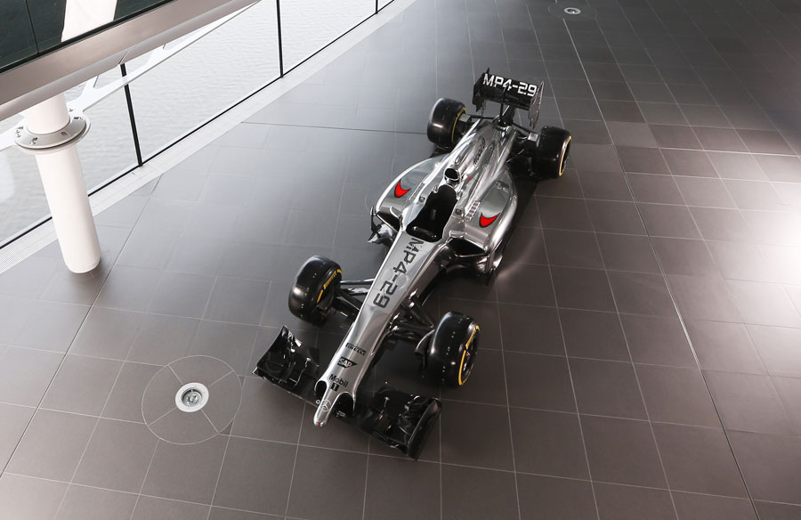 An overhead view of the new MP4-29