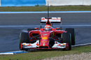 Kimi Raikkonen runs wide with the Ferrari