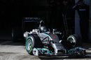 Nico Rosberg gets his first testing session underway