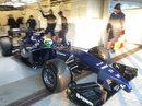 Felipe Massa heads out for the first time in his Williams