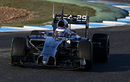 Jenson Button out on track on the morning of the third day