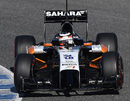 Nico Hulkenberg cornering in the Force India