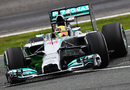 Lewis Hamilton got a chance to get back into the Mercedes W05