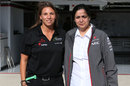 Simona de Silvestro with Sauber's Monisha Kaltenborn 