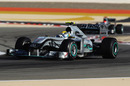 Nico Rosberg leads Michael Schumacher in Bahrain