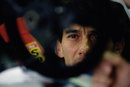 Ayrton Senna focuses before the race