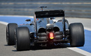 A rear view of Kevin Magnussen's McLaren MP4-29