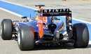 A rear view of Sebastian Vettel's RB10