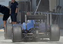 A rear view of Valtteri Bottas' Williams