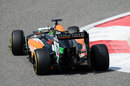 A rear view of Sergio Perez's Force India