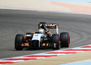 Sergio Perez out on track in the Force India