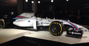 The new livery of the Williams FW36 at the official launch of the team's Martini sponsorship