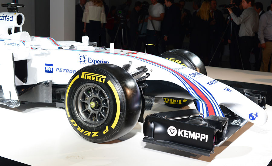 A close up of the Williams FW36