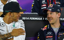 Lewis Hamilton and Sebastian Vettel are all smiles ahead of the opening race of the season