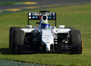 Felipe Massa gets out of shape coming into Turn 1 during FP2