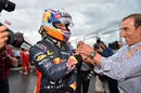 Daniel Ricciardo is congratulated after qualifying second