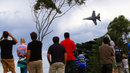 The Royal Australian Air Force F/A-18A/B Hornet multi-role fighter display 