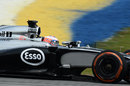 Jenson Button out on track on Friday