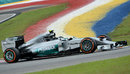 Nico Rosberg in the Mercedes during FP3