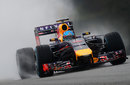 Sebastian Vettel on the wet tyres in qualifying