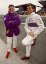 Jaguar team-mates Kenny Acheson and Derek Warwick