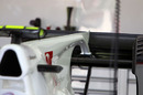 Sauber has introduced an F-duct system to channel air to the rear wing