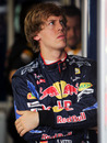 Sebastian Vettel waits his turn