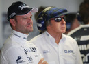 Rubens Barrichello  and Sir Jackie Stewart