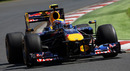 Mark Webber in action during the first practice