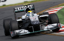 Nico Rosberg  in action during the first practice