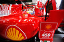 Felipe Massa prepares to leave the garage