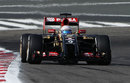 Romain Grosjean on a hot lap in the Lotus