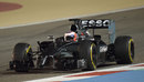 Jenson Button out on the soft compound on Friday evening