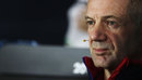 Adrian Newey speaks in the Friday press conference